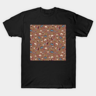 Paris Delights on Chocolat Background by MarcyBrennanArt T-Shirt